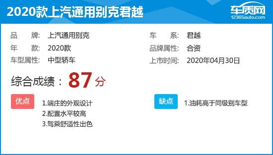 别克上汽通用汽参数配置，上汽通用别克君越完全评价报告