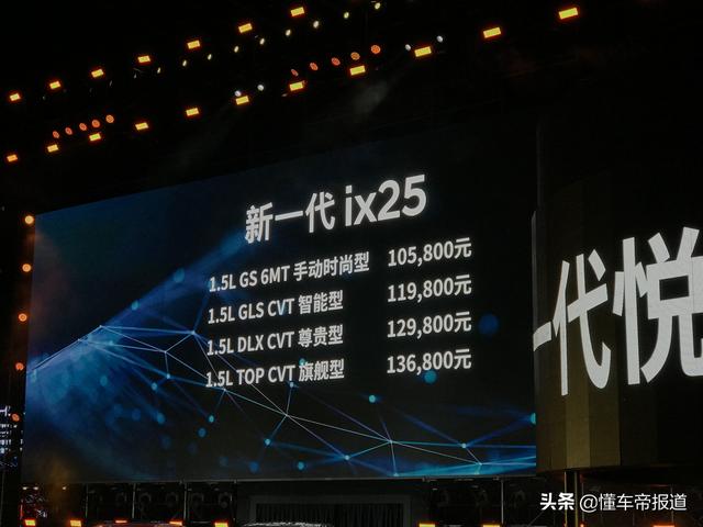 北京现代ix25报价及图片，北京现代新一代ix25正式上市