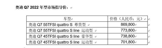 进口奥迪最新价格，奥迪多款进口车型上市