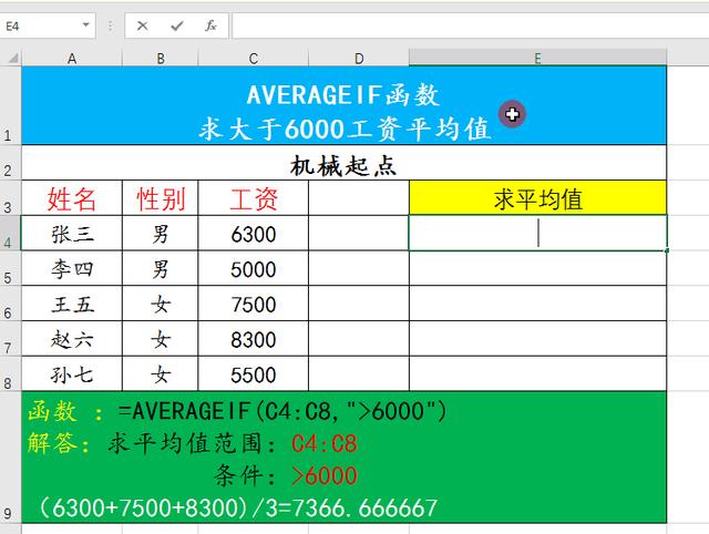 如何利用average 函数求平均值？excel中averageif函数的使用方法