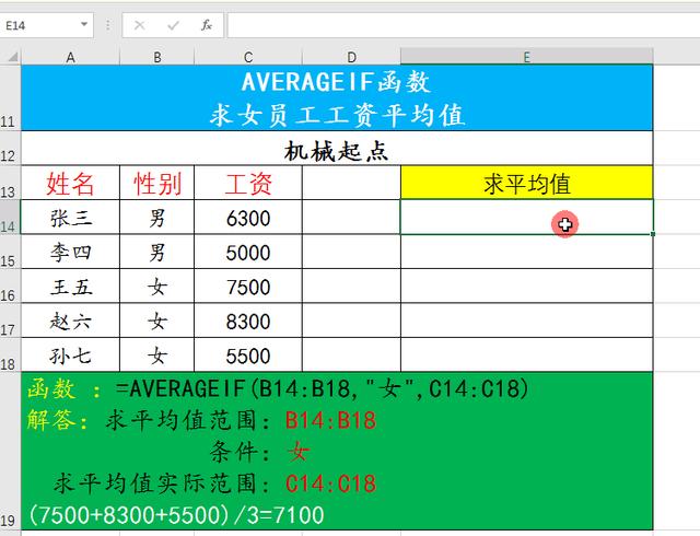 如何利用average 函数求平均值？excel中averageif函数的使用方法