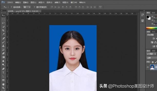 ps怎么换底色？ps证件照换底色最简单方法