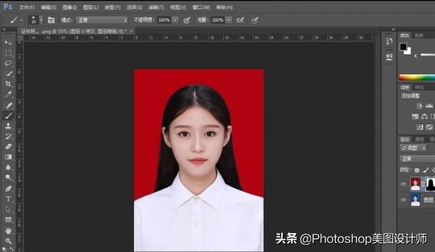 ps怎么换底色？ps证件照换底色最简单方法