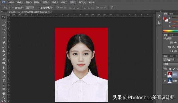 ps怎么换底色？ps证件照换底色最简单方法