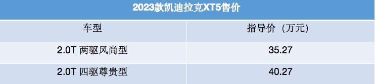 凯迪拉克xt4价格及图片价格表，2023款凯迪拉克XT4上市