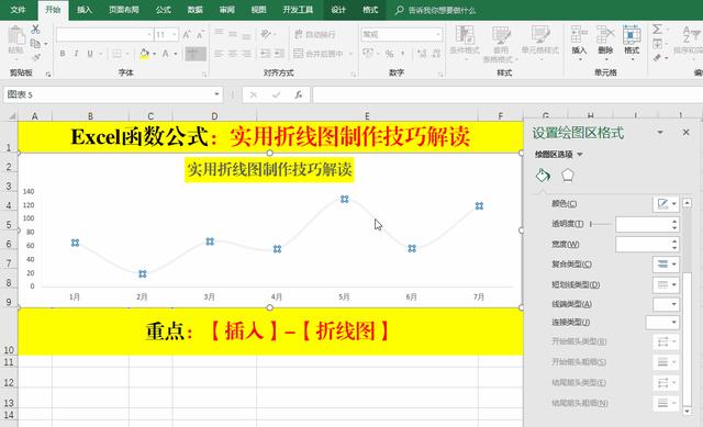 excel画折线图怎么画？excel制作折线图表的步骤详细图解