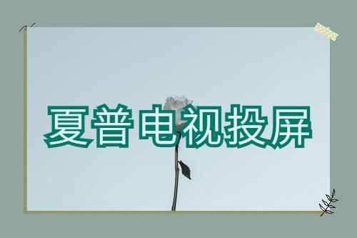 夏普电视机怎么设置投屏？夏普的电视手机投屏到电视3个方法